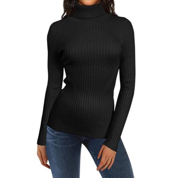 V28 BLACK TURTLENECK SWEATER SZ.XL EUC. - Picture 1 of 5